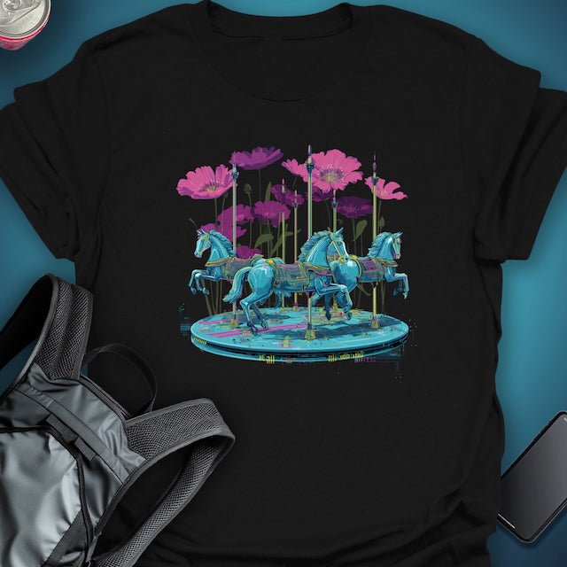 Carousel Bloom graphic T-shirt – Festival clothing by Triptees