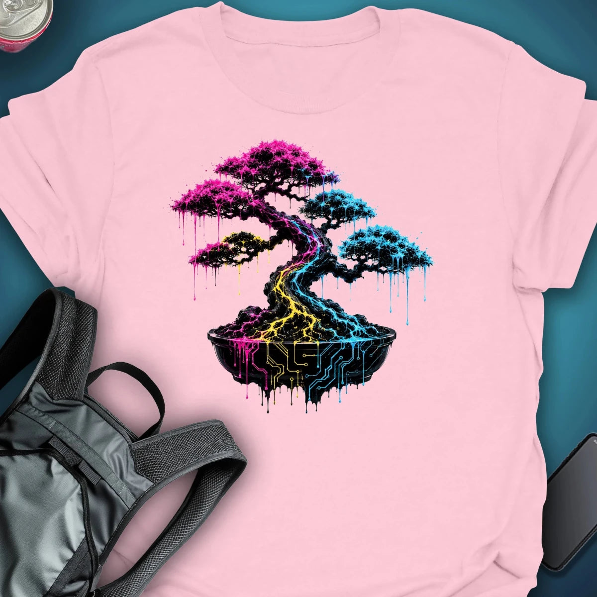Cyber Bonsai Graphic T-shirt graphic T-shirt – Festival clothing by Triptees