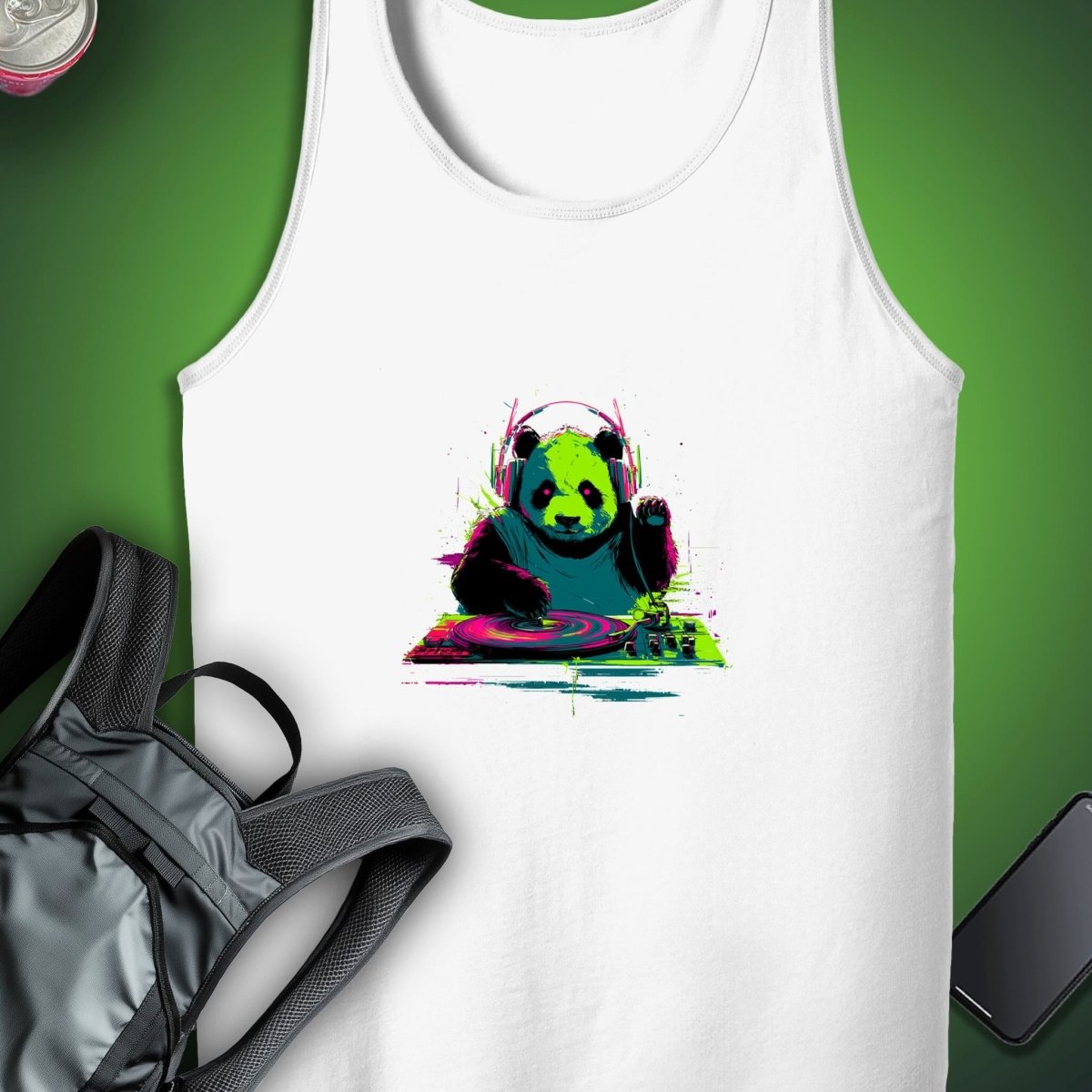 DJ Panda Tank graphic T-shirt – Festival clothing by Triptees