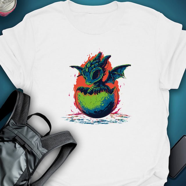 Dragon Hatchling graphic T-shirt β Festival clothing by Triptees