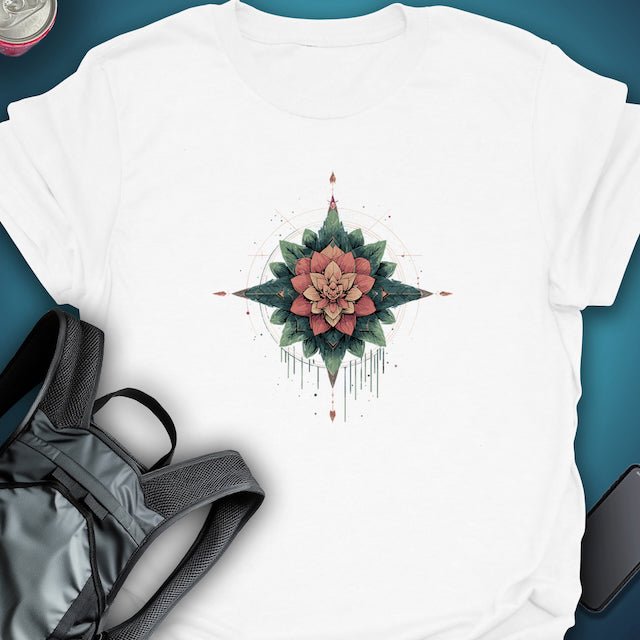 FLORAL AXIS graphic T-shirt β Festival clothing by Triptees