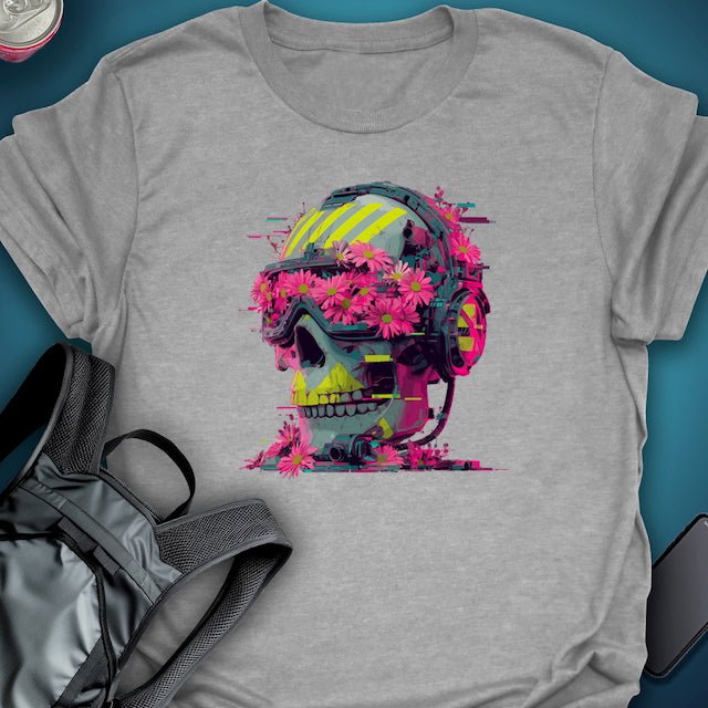 Floral Decay graphic T-shirt – Festival clothing by Triptees