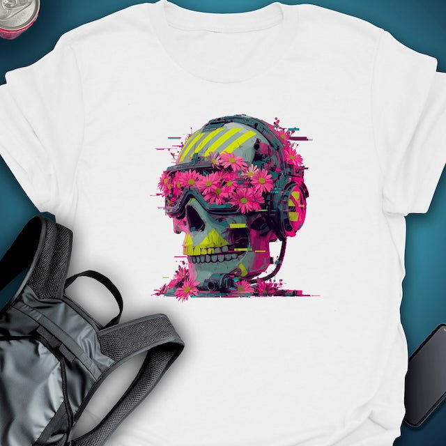 Floral Decay graphic T-shirt – Festival clothing by Triptees