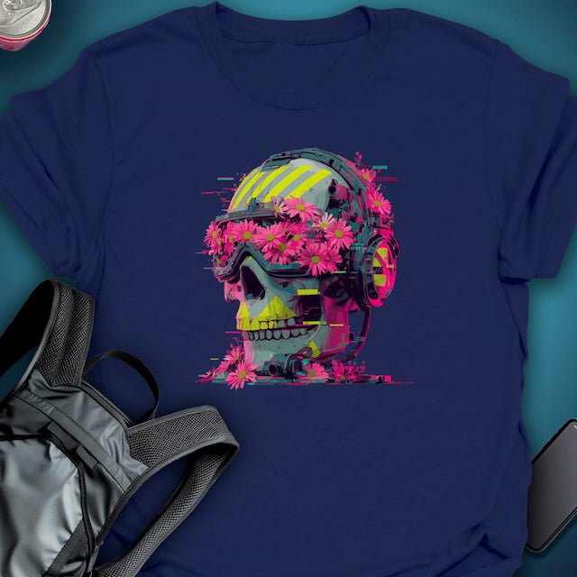 Floral Decay graphic T-shirt – Festival clothing by Triptees