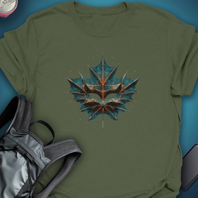 Fractal Fall graphic T-shirt – Festival clothing by Triptees