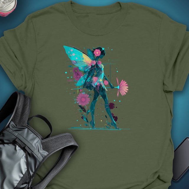 Glitch Fairy graphic T-shirt – Festival clothing by Triptees