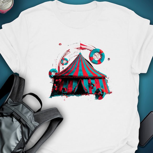 Midnight Big Top graphic T-shirt β Festival clothing by Triptees