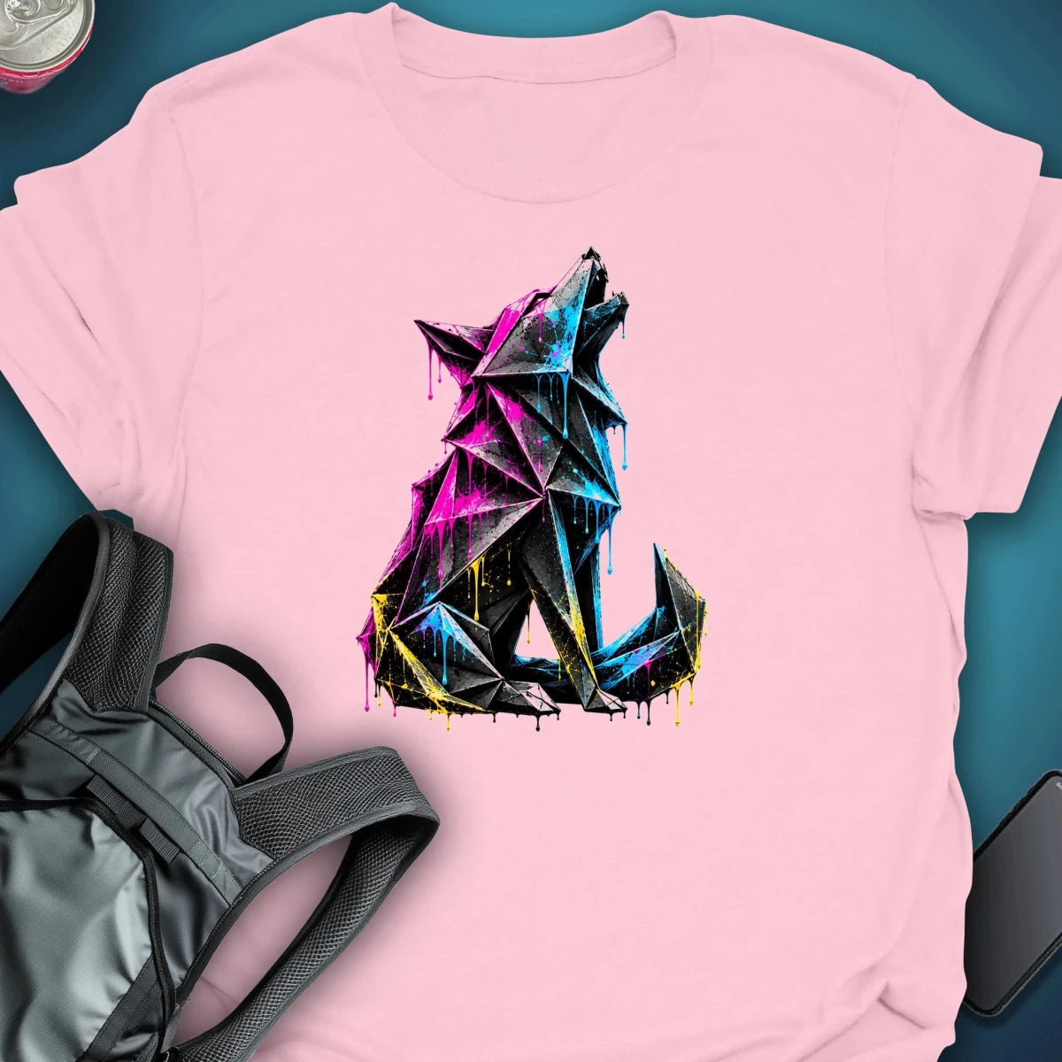 Origami Wolf Graphic T-shirt graphic T-shirt – Festival clothing by Triptees