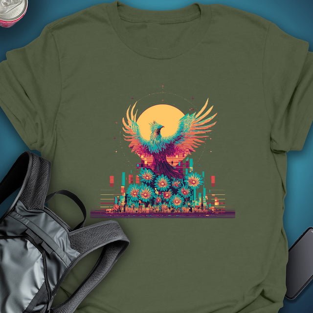 Phoenix Bloom graphic T-shirt – Festival clothing by Triptees
