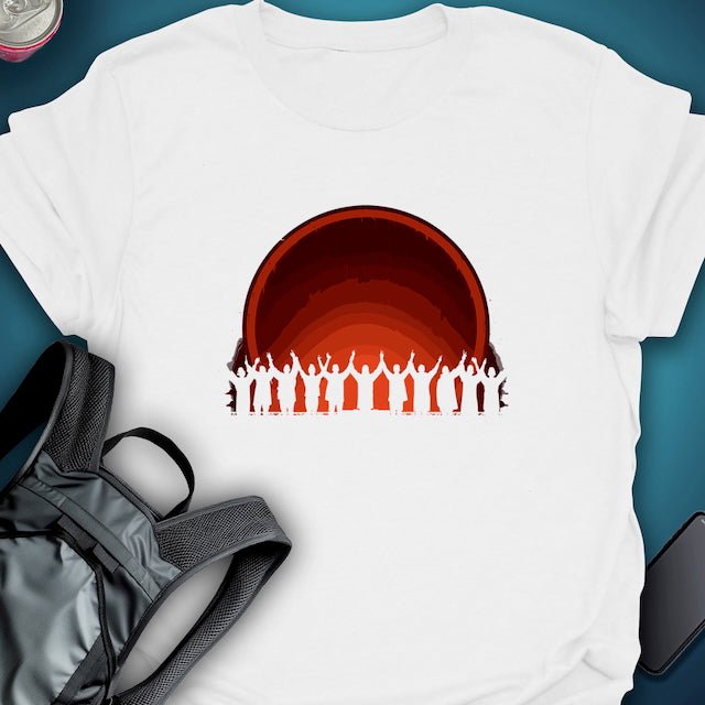 Ritual of the Red Sun graphic T-shirt – Festival clothing by Triptees