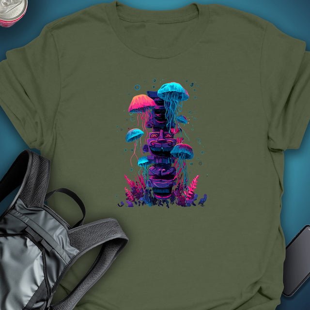 Totem Current graphic T-shirt – Festival clothing by Triptees