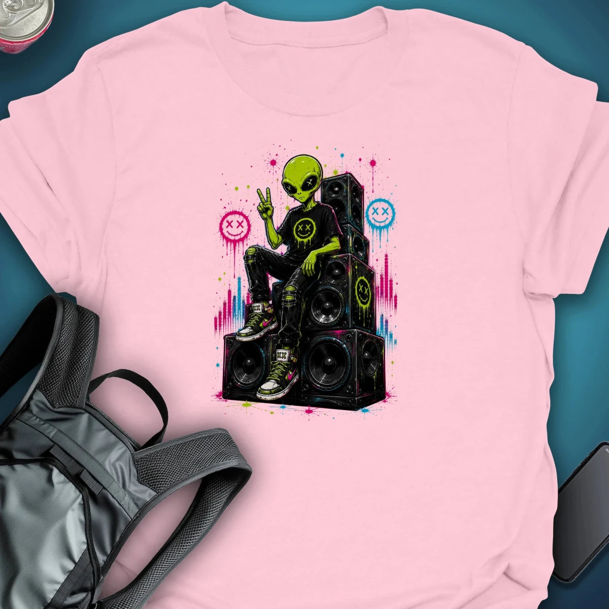 Trip on the Stacks Graphic T-Shirt graphic T-shirt – Festival clothing by Triptees