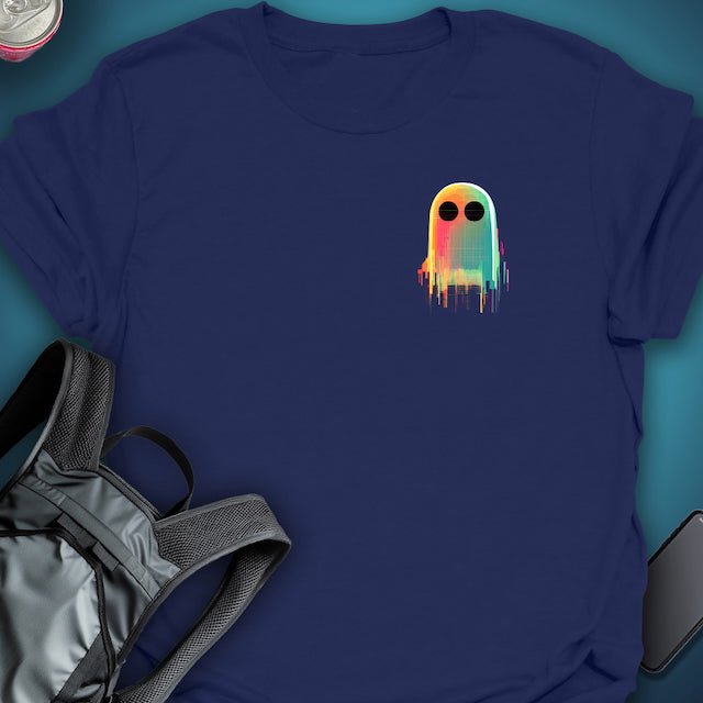 Triptees Pocket T-shirt Glitch Ghost OG graphic T-shirt – Festival clothing by Triptees