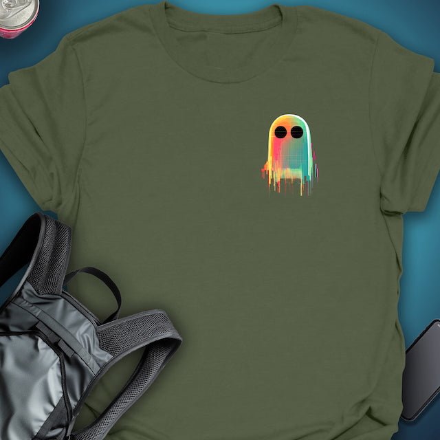 Triptees Pocket T-shirt Glitch Ghost OG graphic T-shirt – Festival clothing by Triptees
