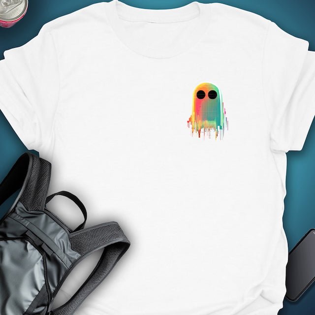 Triptees Pocket T-shirt Glitch Ghost OG graphic T-shirt – Festival clothing by Triptees