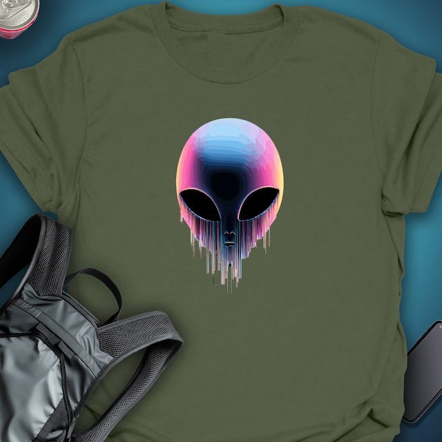 TripTees T-Shirt Alien Flux graphic T-shirt – Festival clothing by Triptees