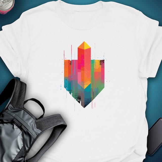 TripTees T-Shirt Crystal Crest graphic T-shirt – Festival clothing by Triptees
