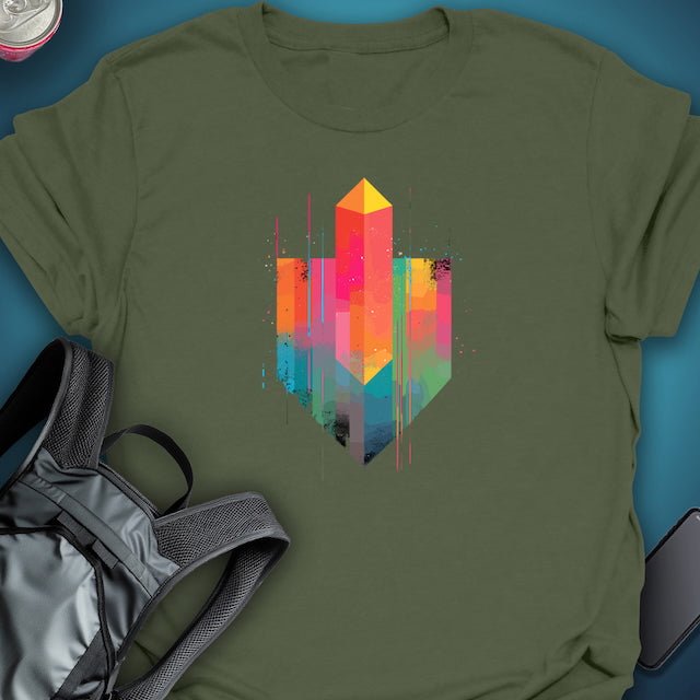 TripTees T-Shirt Crystal Crest graphic T-shirt – Festival clothing by Triptees