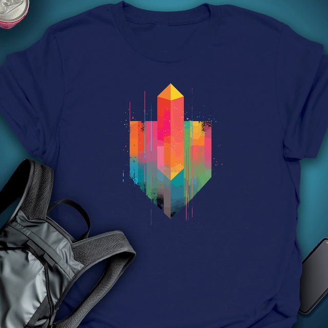 TripTees T-Shirt Crystal Crest graphic T-shirt β Festival clothing by Triptees