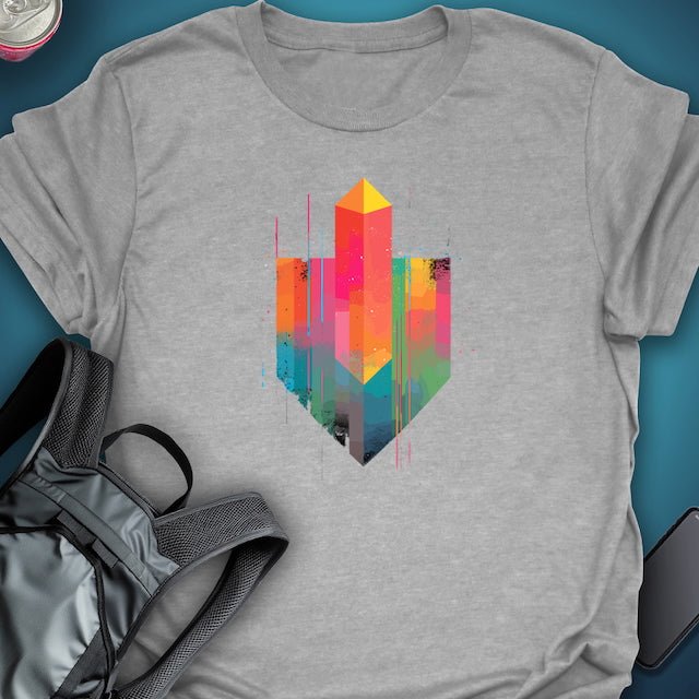 TripTees T-Shirt Crystal Crest graphic T-shirt – Festival clothing by Triptees