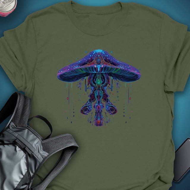 Triptees T-shirt Cybercap graphic T-shirt – Festival clothing by Triptees