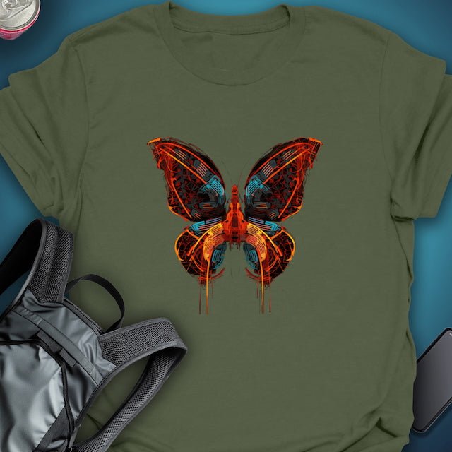 TripTees T-Shirt Cyberfly graphic T-shirt – Festival clothing by Triptees