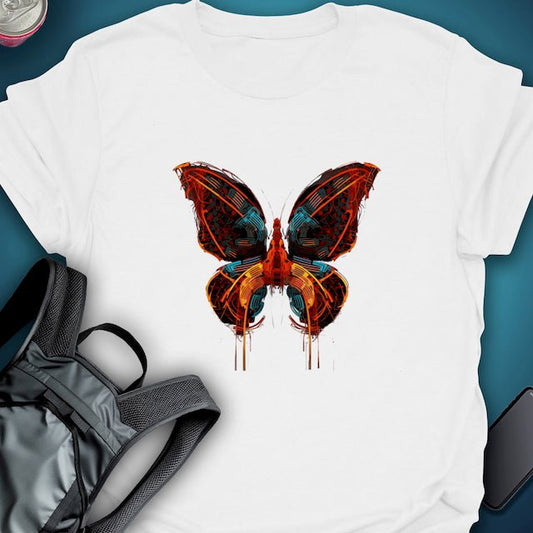 TripTees T-Shirt Cyberfly graphic T-shirt – Festival clothing by Triptees