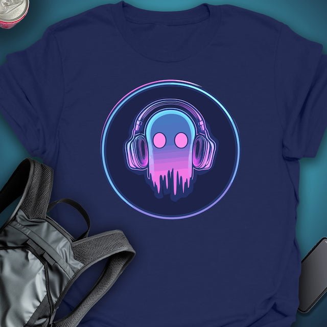 Triptees T-shirt DJ Ghost Sticker OG graphic T-shirt – Festival clothing by Triptees