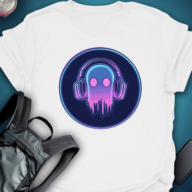 Triptees T-shirt DJ Ghost Sticker OG graphic T-shirt – Festival clothing by Triptees
