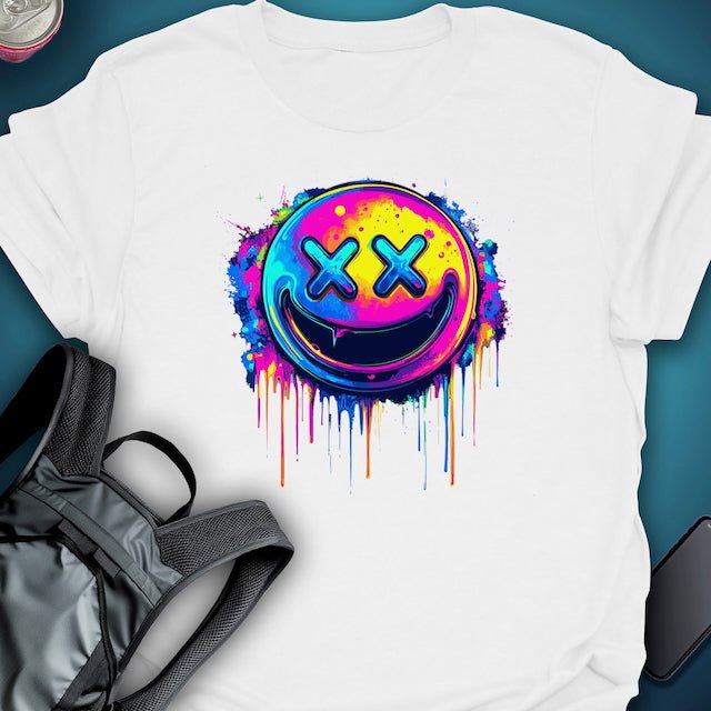 Triptees T-shirt Emoji Smiley XX graphic T-shirt – Festival clothing by Triptees