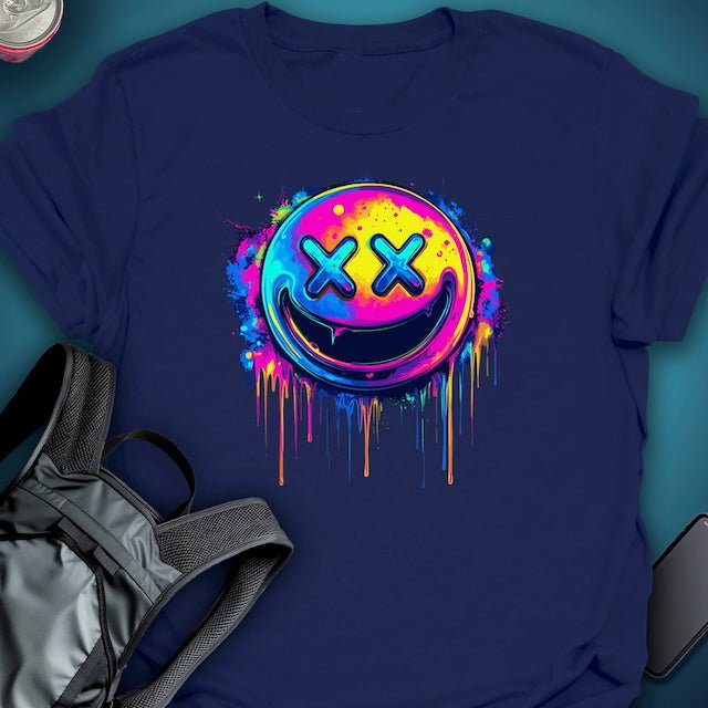 Triptees T-shirt Emoji Smiley XX graphic T-shirt – Festival clothing by Triptees