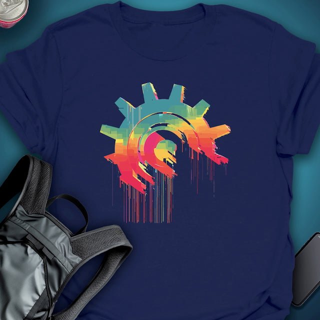 Triptees T-shirt Glitch Gear graphic T-shirt – Festival clothing by Triptees