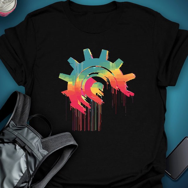 Triptees T-shirt Glitch Gear graphic T-shirt – Festival clothing by Triptees