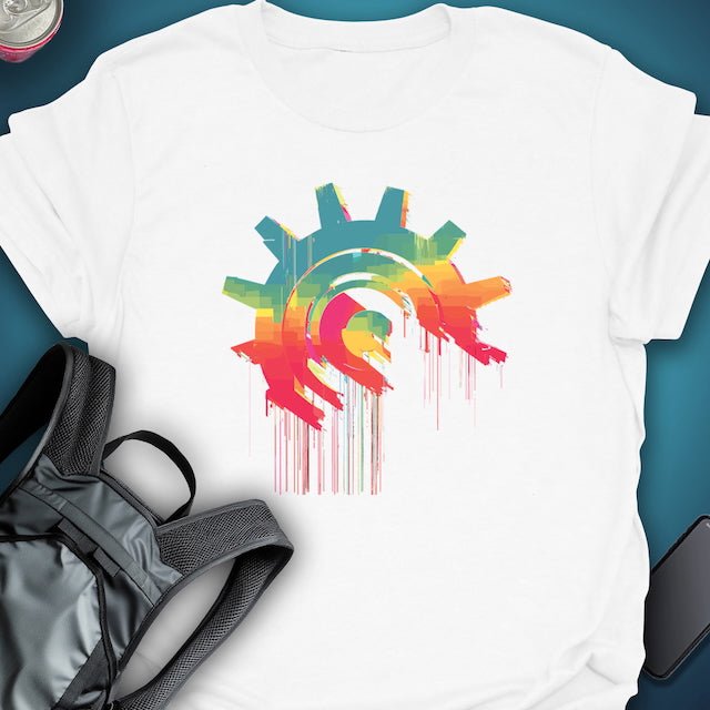 Triptees T-shirt Glitch Gear graphic T-shirt – Festival clothing by Triptees