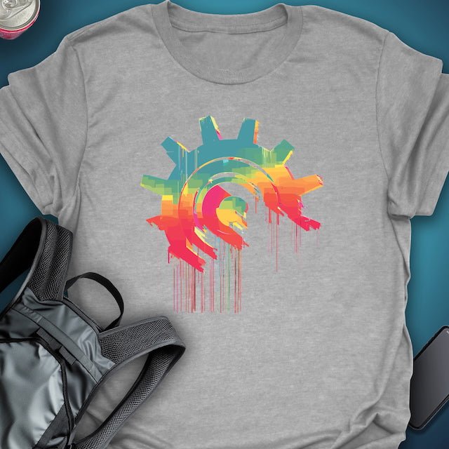 Triptees T-shirt Glitch Gear graphic T-shirt – Festival clothing by Triptees