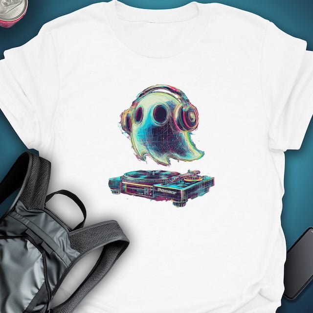 Triptees T-shirt Glitch Ghost DJ graphic T-shirt – Festival clothing by Triptees