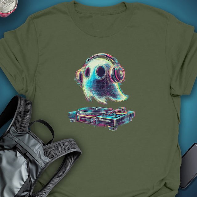 Triptees T-shirt Glitch Ghost DJ graphic T-shirt – Festival clothing by Triptees