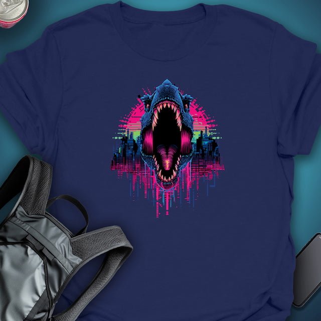 Triptees T-shirt Glitch Rex graphic T-shirt – Festival clothing by Triptees