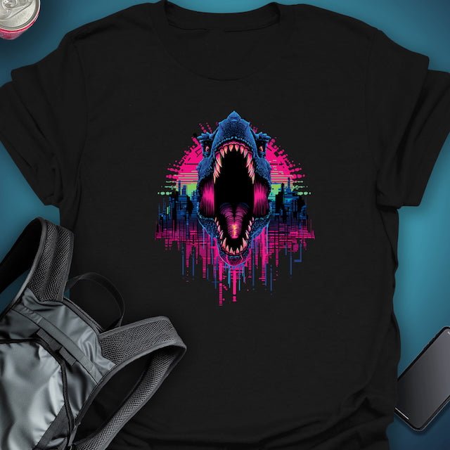 Triptees T-shirt Glitch Rex graphic T-shirt – Festival clothing by Triptees