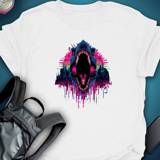 Triptees T-shirt Glitch Rex graphic T-shirt – Festival clothing by Triptees
