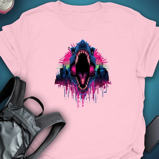 Triptees T-shirt Glitch Rex graphic T-shirt – Festival clothing by Triptees