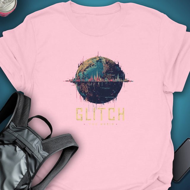 Triptees T-Shirt Glitch The World graphic T-shirt – Festival clothing by Triptees