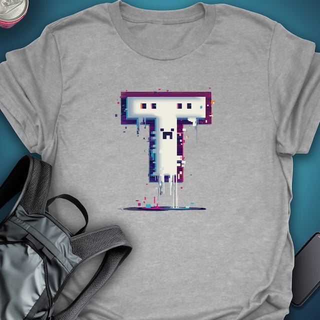 Triptees T-shirt Glitchcore T graphic T-shirt β Festival clothing by Triptees
