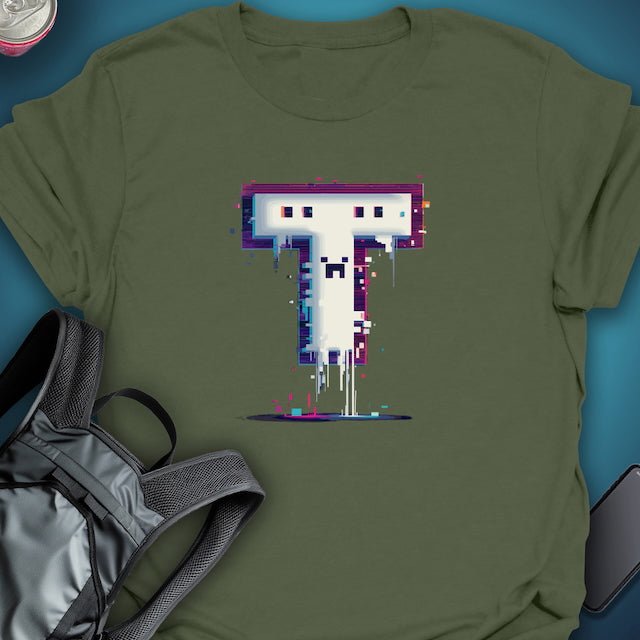 Triptees T-shirt Glitchcore T graphic T-shirt β Festival clothing by Triptees
