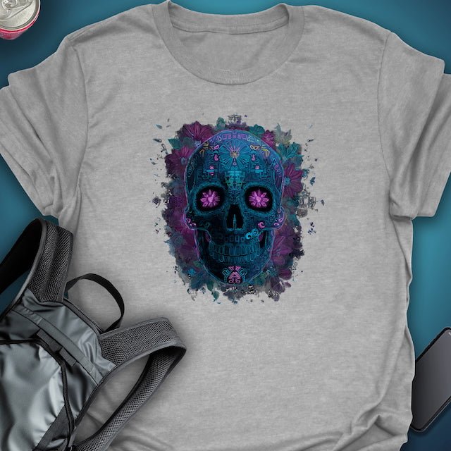 TripTees T-Shirt Midnight Calavera graphic T-shirt – Festival clothing by Triptees