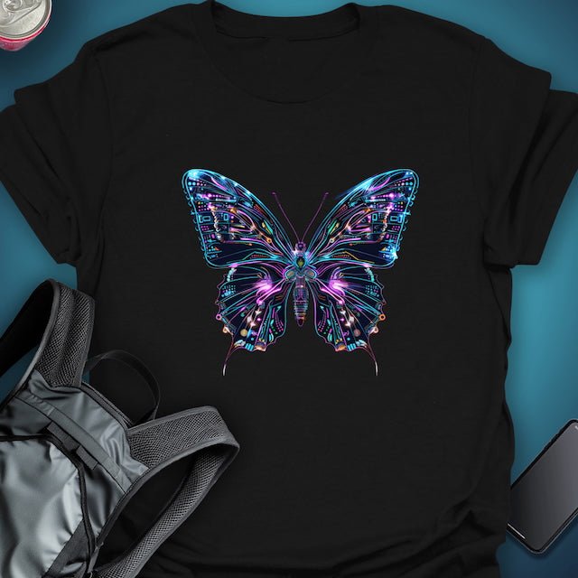 Triptees T-shirt Neon Circuitwing graphic T-shirt β Festival clothing by Triptees