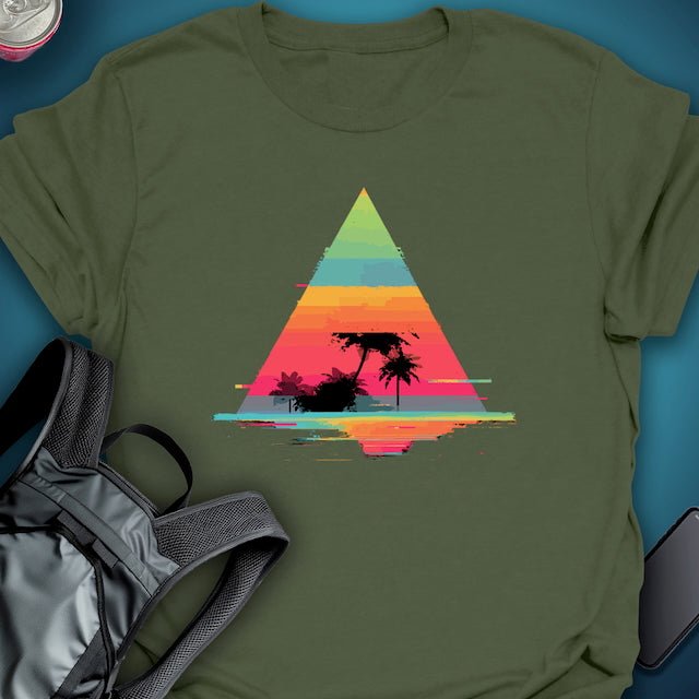 TripTees T-Shirt Neon Mirage graphic T-shirt β Festival clothing by Triptees