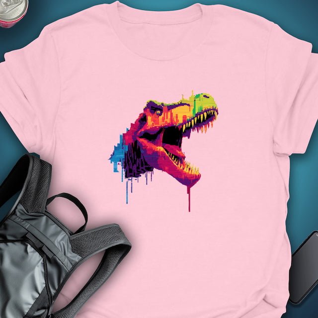 TripTees T-Shirt Neon Rex graphic T-shirt – Festival clothing by Triptees