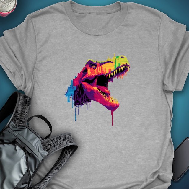 TripTees T-Shirt Neon Rex graphic T-shirt – Festival clothing by Triptees