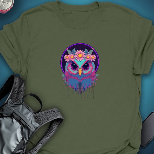 TripTees T-Shirt Neon Sage graphic T-shirt – Festival clothing by Triptees